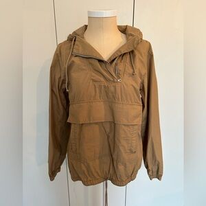 Theory Windbreaker Pullover Jacket with Front Pocket. Small.